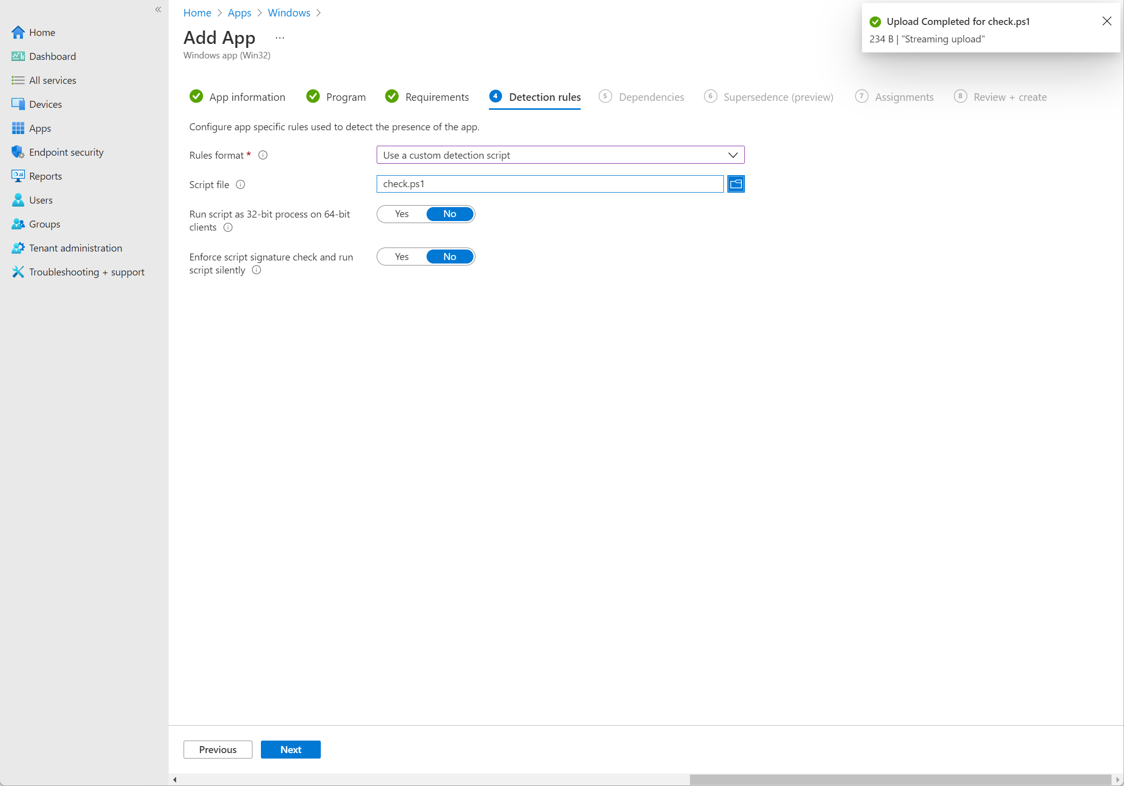 Desktop shortcuts in Company Portal or after install